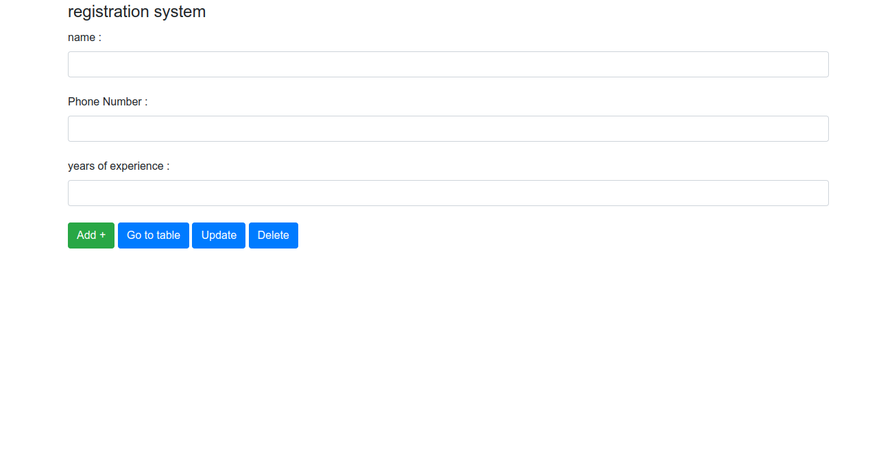 Registration System