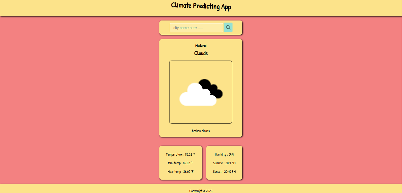 Weather Application Project